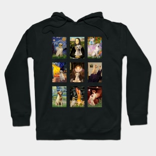 Yellow Labrador Composite of Adapted Masterpieces Hoodie